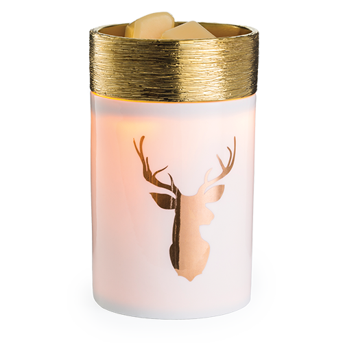 Golden Stag Wax Warmer + Blossom Scented Wax Melt Bundle